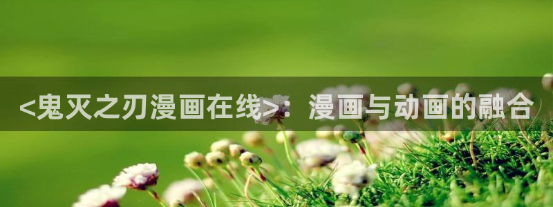 虫虫漫画尾巴漫画网页：<鬼灭之刃漫画在线>：漫画与动画的融合